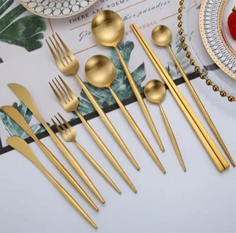 Fruit Fork - ( Gold Antique champagne)