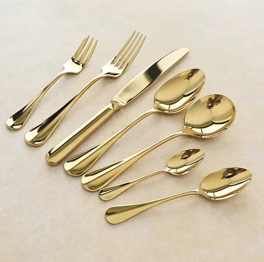 Cake Fork – (Gold Antique champagne)